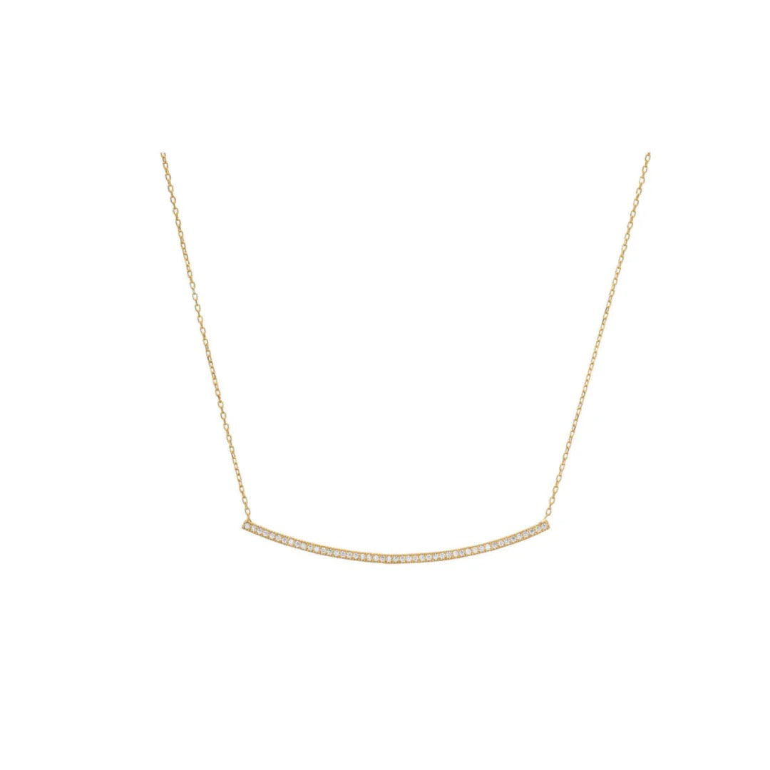 Pave Bar Necklace