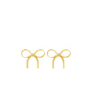 Short Herringbone Bow Studs