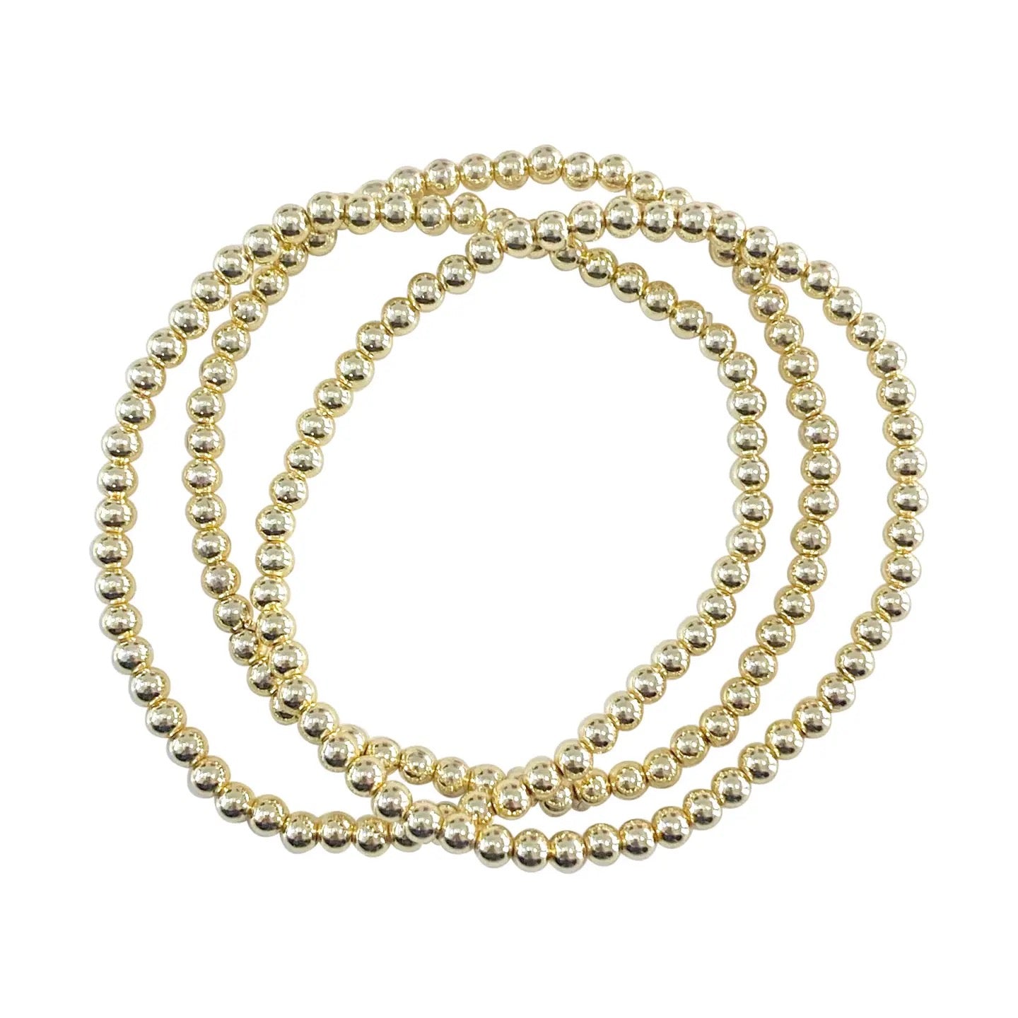 Small Gold Beaded Bracelet