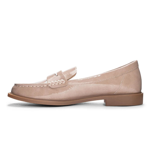 Beloved Classic Sleek Vamp Detail Slip On Loafer