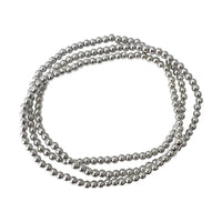 Small Silver Beaded Bracelet