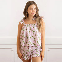 Tie Top PJ Set - Vintage Rose Pink