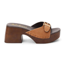 Miramar Platform Sandal | Matisse Tan Cow Hair Buckle Sandal
