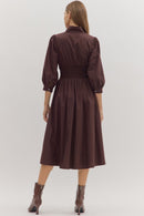Cinched Waist Midi