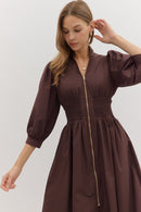 Cinched Waist Midi
