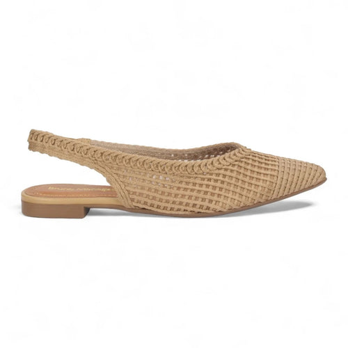 Sandra Crochet Woven Slingback Pointed Toe Flat