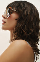 Riviera Oversized Polarized Sunglasses | Natural Gradient
