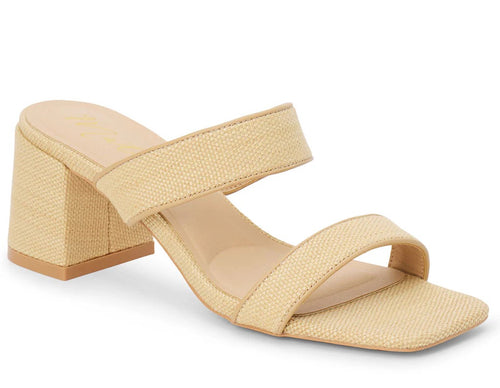 Wyeth Raffia Block Heel Sandal