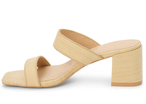 Wyeth Raffia Block Heel Sandal