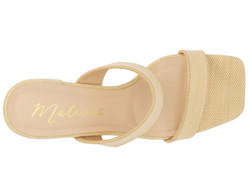 Wyeth Raffia Block Heel Sandal