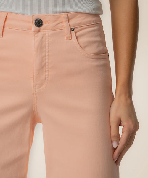 Meg High Rise Wide Leg Pants in Sherbet Orange