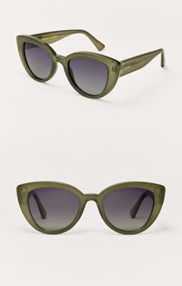 Z Supply Golden Hour Polarized Sunglasses | Olive Gradient