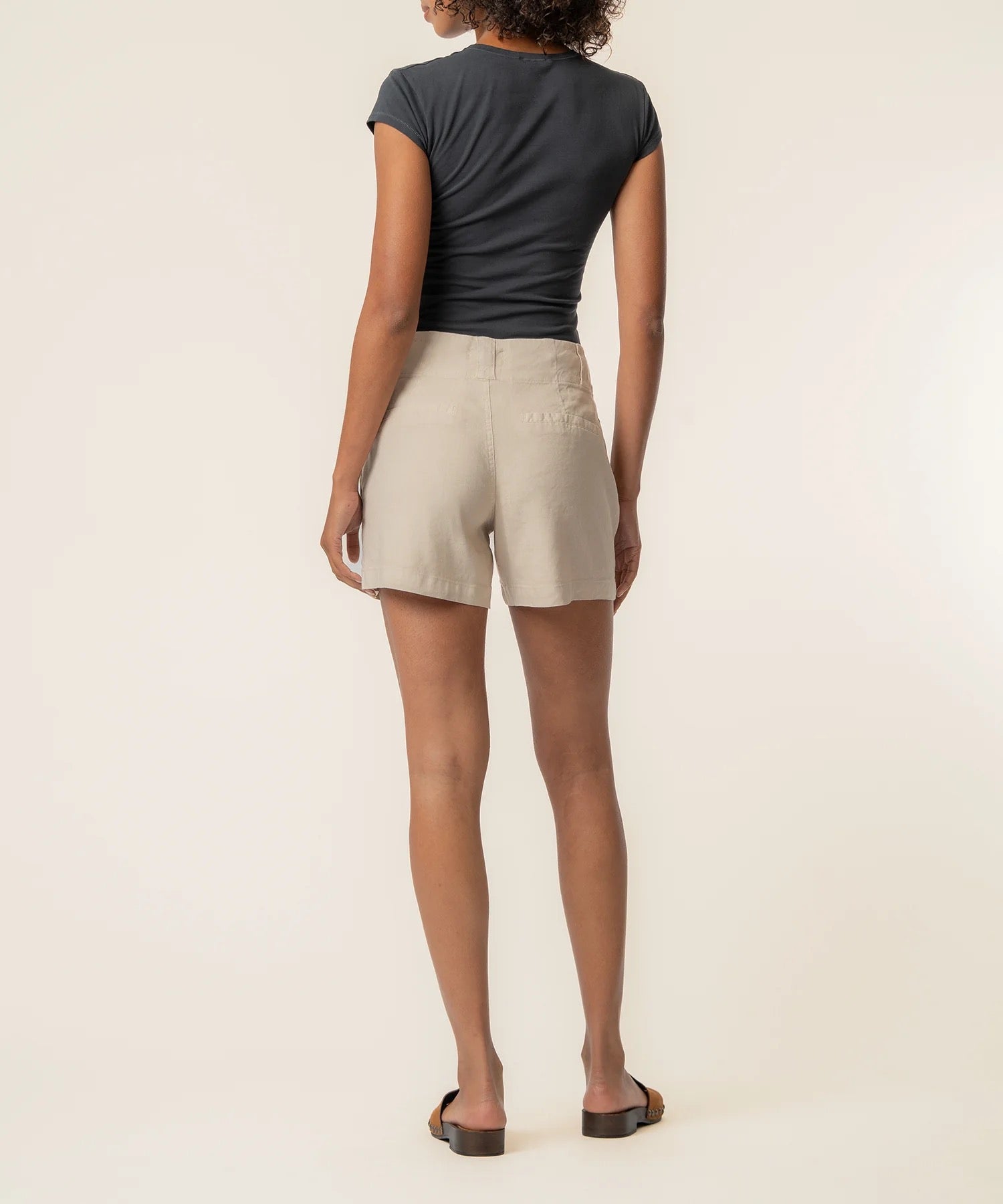 KUT Katie High Rise Linen Shorts | Drawstring Waist | Summer Shorts