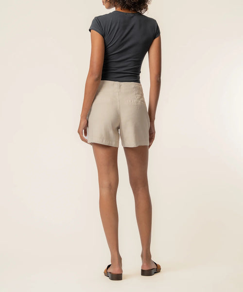 KUT Katie High Rise Linen Shorts | Drawstring Waist | Summer Shorts