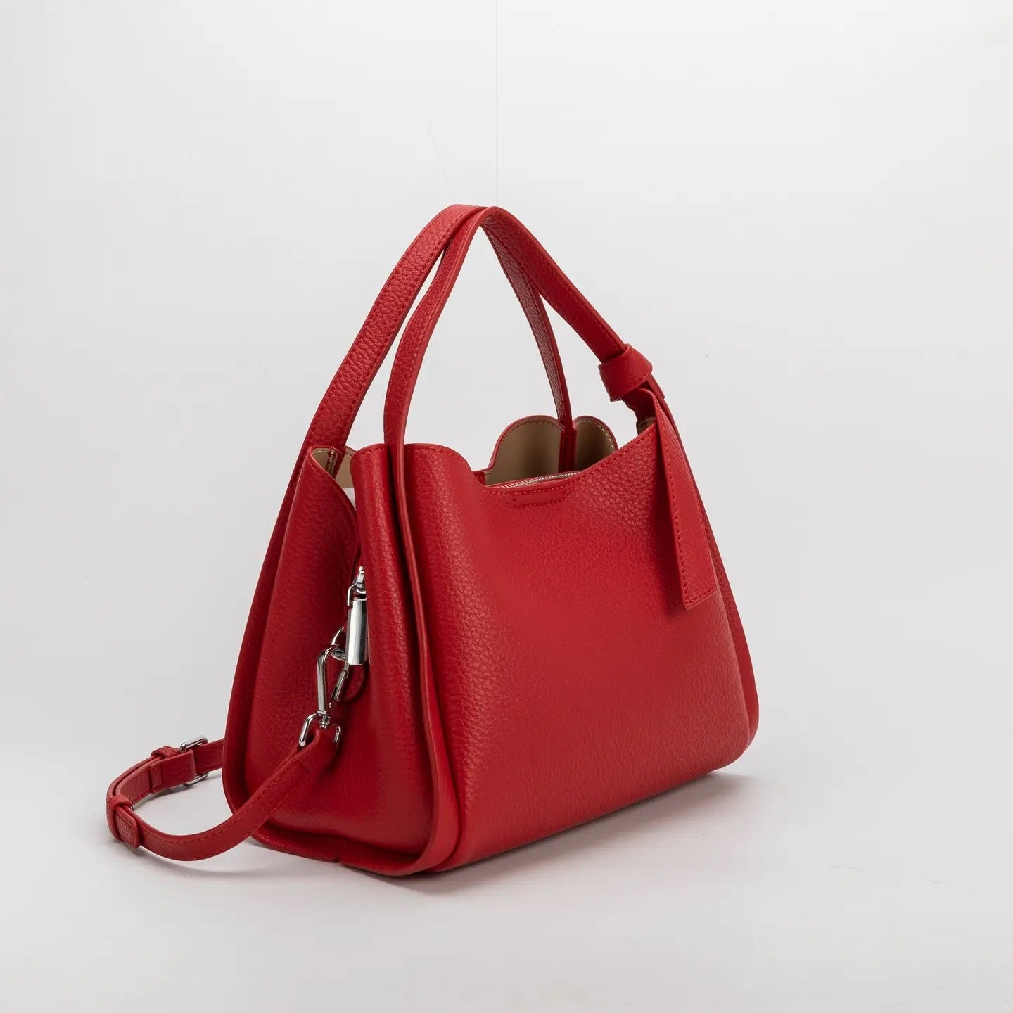 Felicity Red Recycled Vegan Top Handle Bag