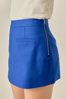 Royal Blue High Waist Tailored Skort | Women's Skirt Shorts