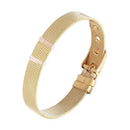 Gold Mesh Slider Bracelet