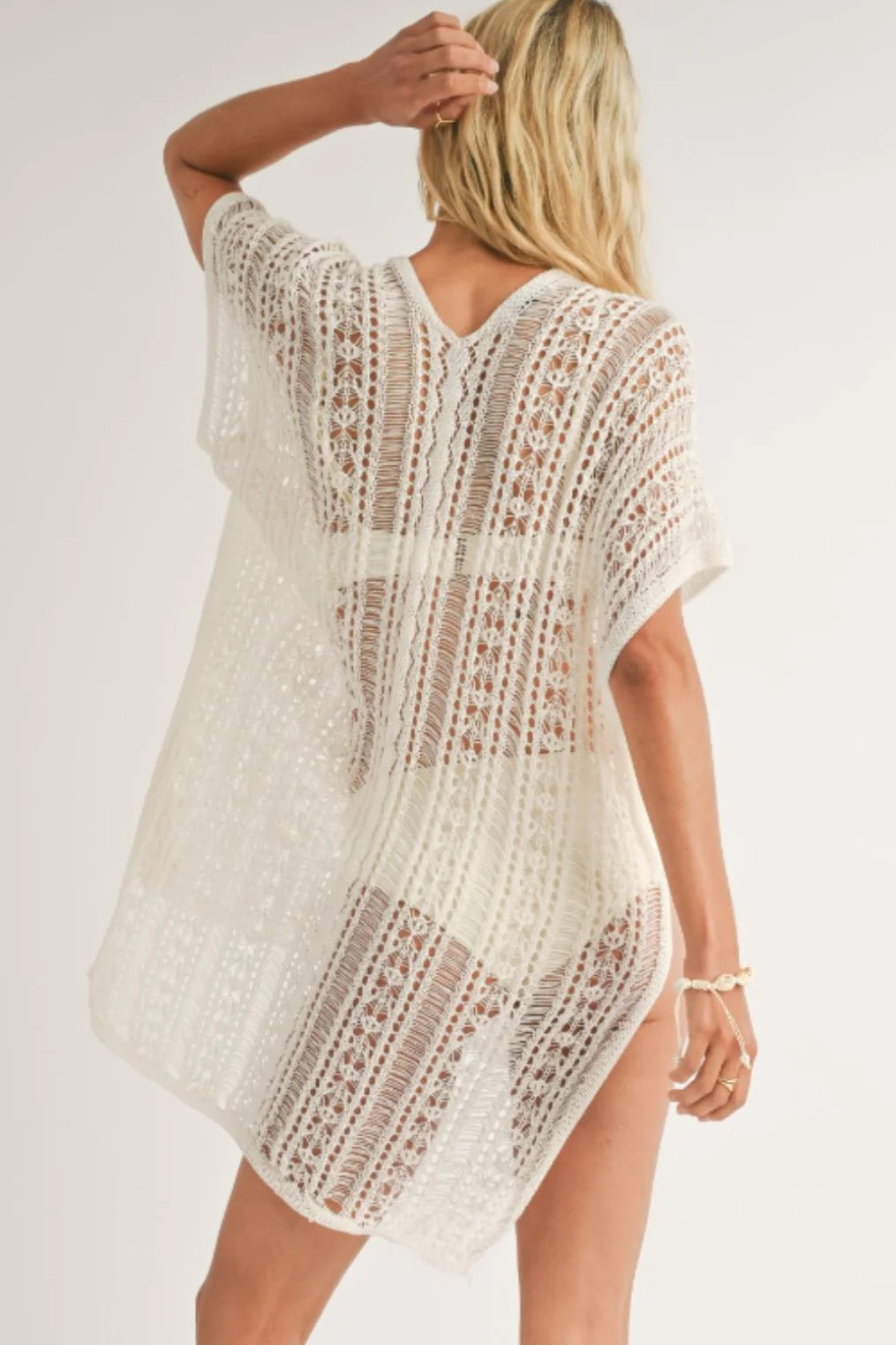 Hailee V Neck Knit Cover Up