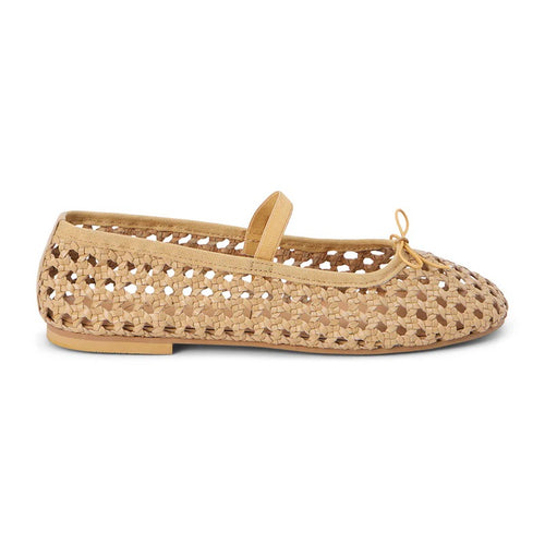 Eloise Woven Leather Mary Jane Flat