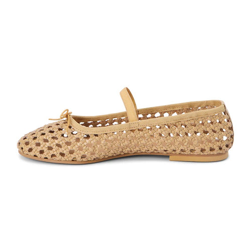 Eloise Woven Leather Mary Jane Flat