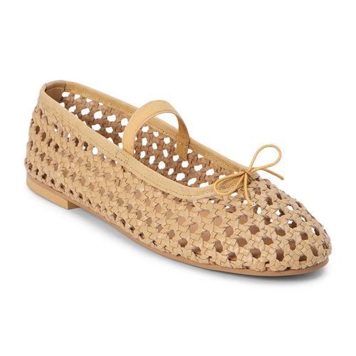 Eloise Woven Leather Mary Jane Flat