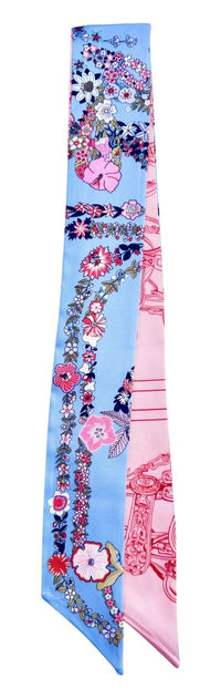 Twilly Satin Scarf | Silky Hair + Bag Accessory | 28 Prints