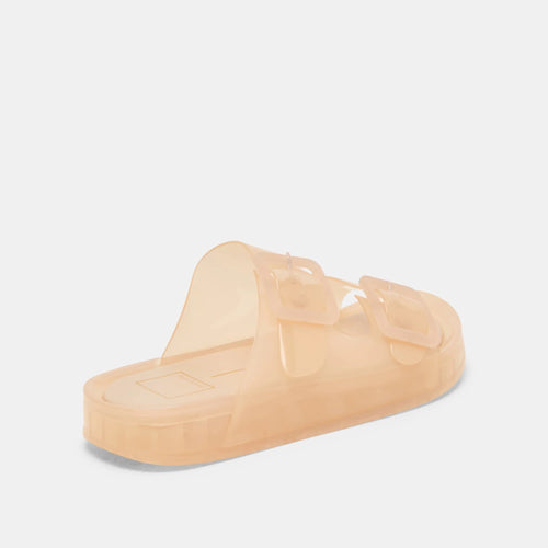 Julio Translucent Jelly Twin Buckle Strap Sandal