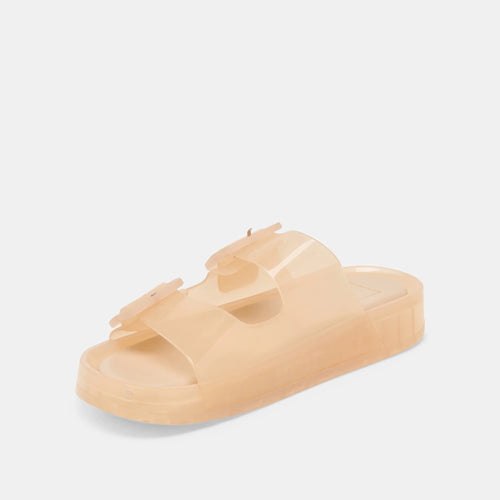 Julio Translucent Jelly Twin Buckle Strap Sandal