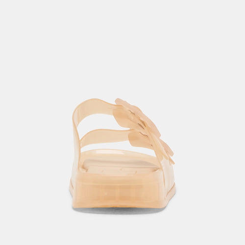 Julio Translucent Jelly Twin Buckle Strap Sandal