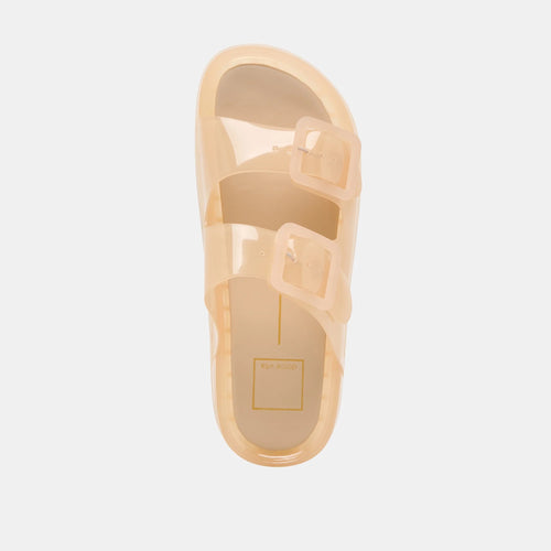 Julio Translucent Jelly Twin Buckle Strap Sandal