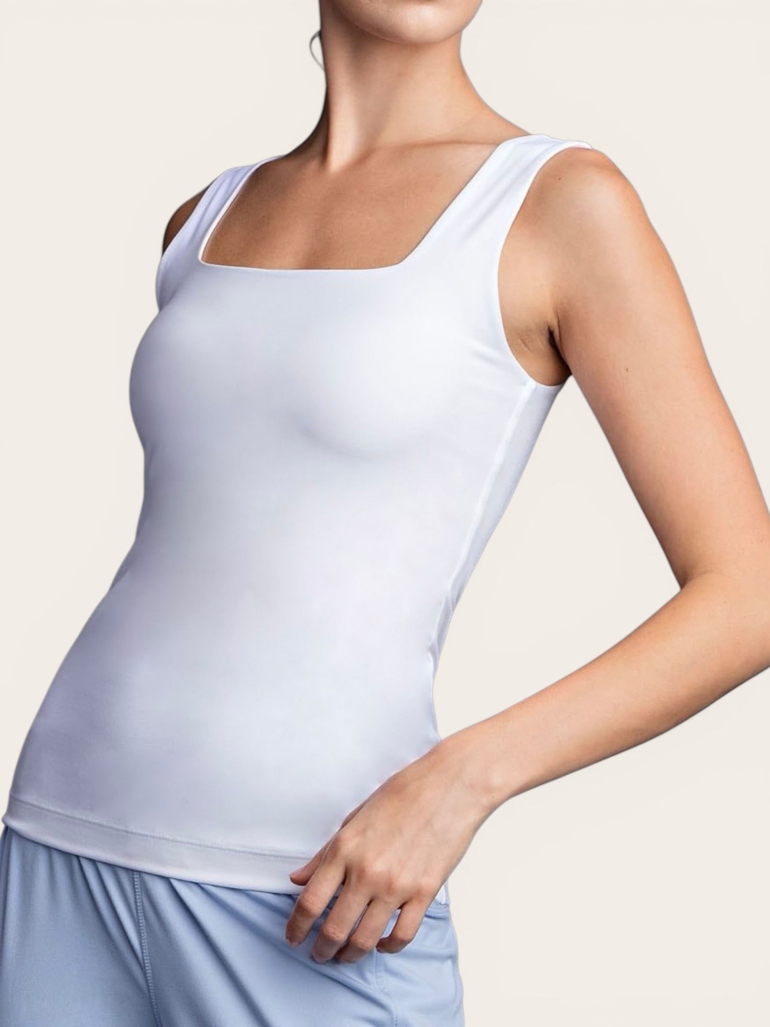 Butter Soft Tank - White