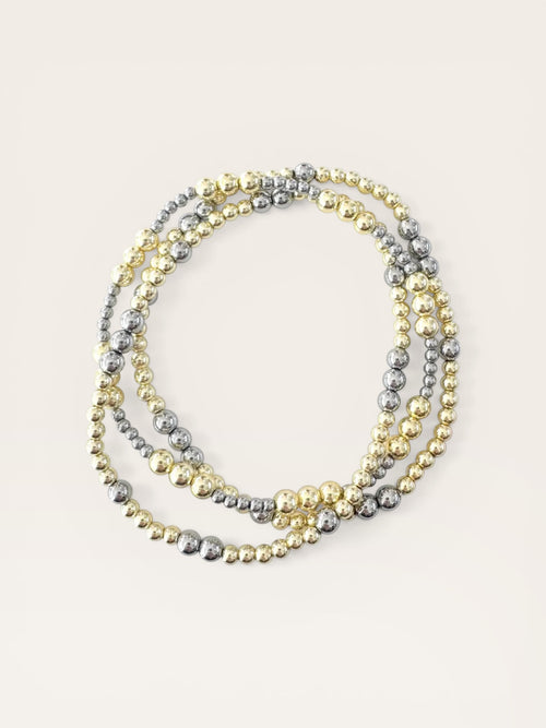 Mixed Metal Beaded Bracelet | Adore Boutique women's clothing & accessories