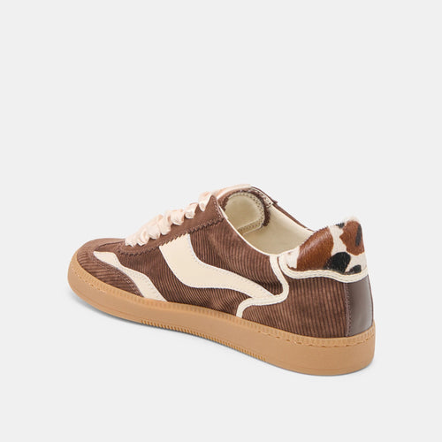 Notice Suede Textile Mixed Texture Vintage Sneaker