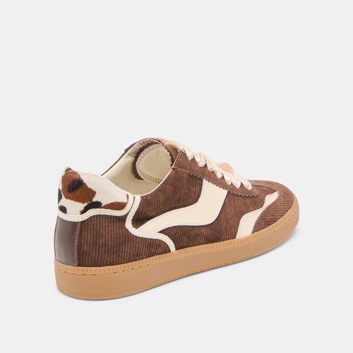 Notice Suede Textile Mixed Texture Vintage Sneaker