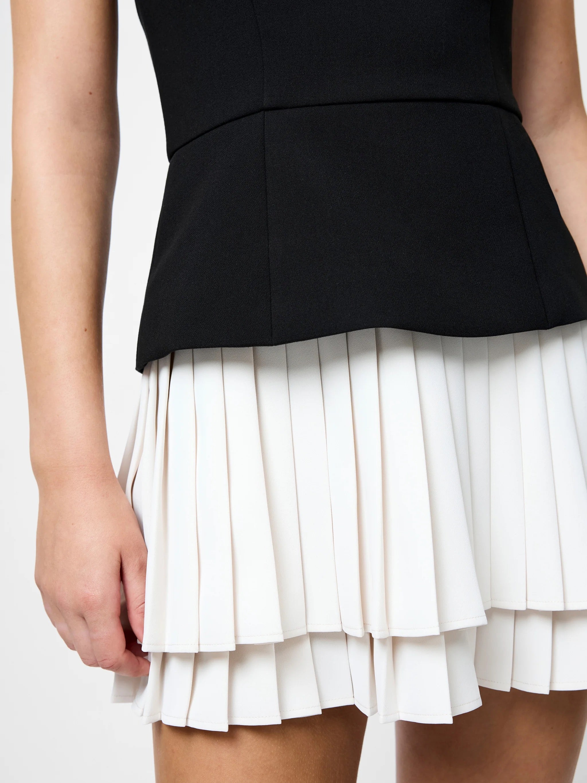 Azra Strapless Pleat Mini Dress