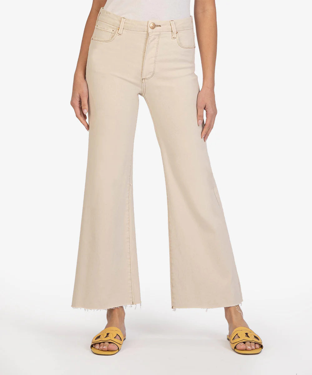Meg HR Fab AB Wide Leg Ecru