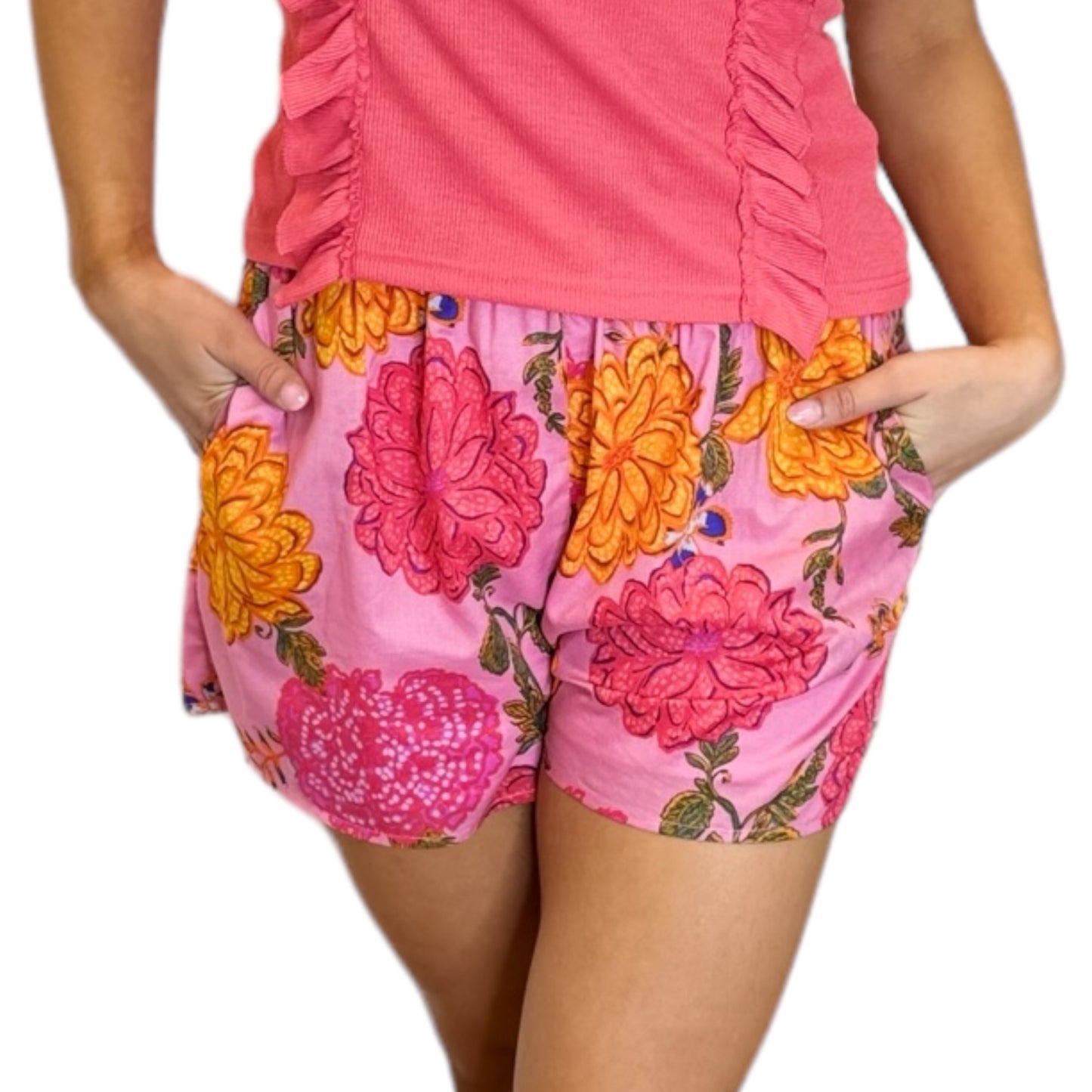 Floral Poplin Short