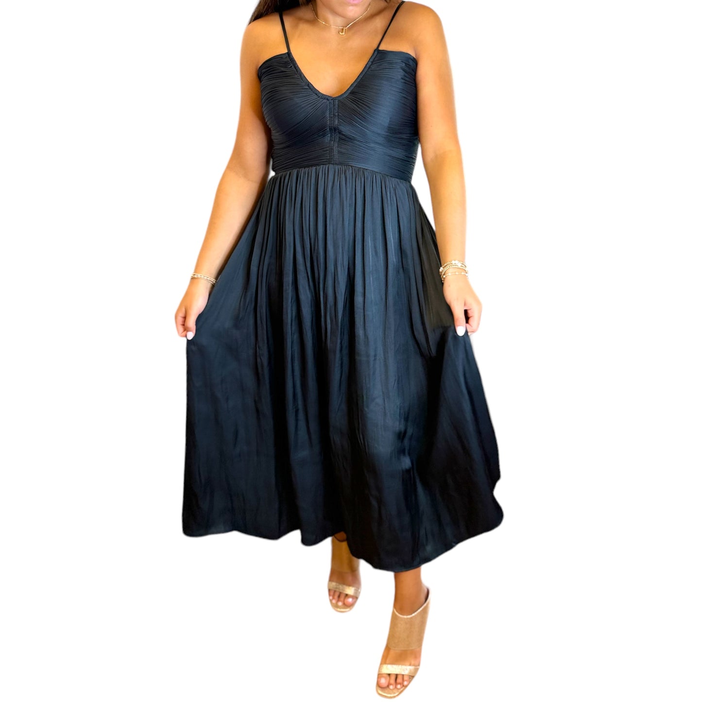 Black Claudine Dress