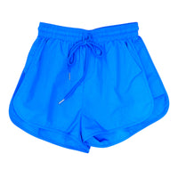 Back & Forth Curved Hem Nylon Shorts