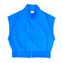 Back & Forth Crop Nylon Zip Up Vest