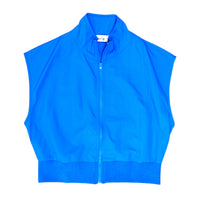 Back & Forth Crop Nylon Zip Up Vest