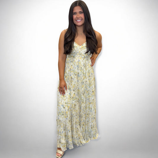 Rose Pleated Dress