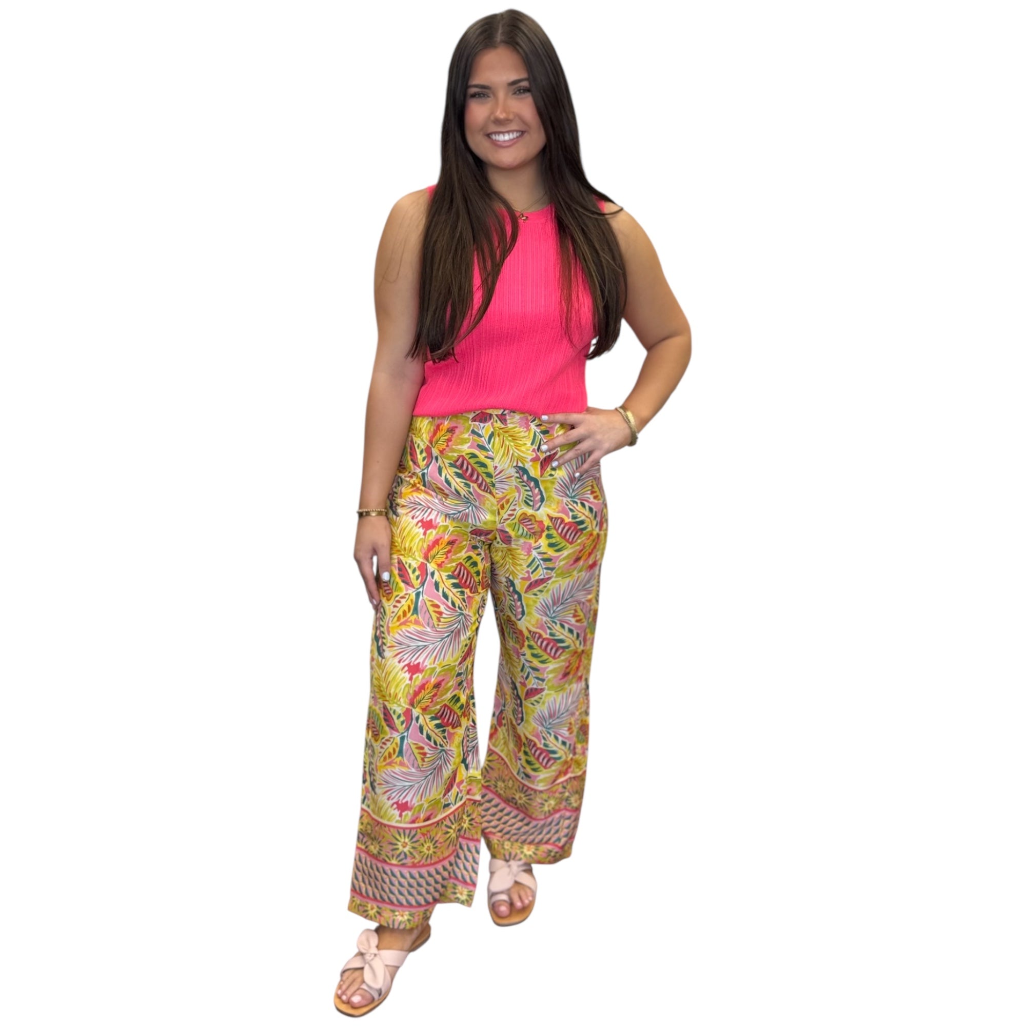 Tropical Satin Pants