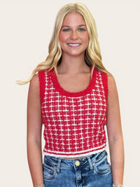 Plaid Sweater Tank | Adore Boutique women's clothing & accessories