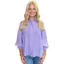 Lilac Balloon Sleeve Top
