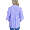 Lilac Balloon Sleeve Top