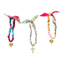 Scarf Necklace with Charm