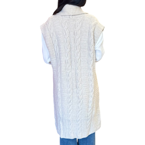 Camden Long Sweater Cardigan in Neutral Tones