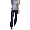 Ana HR Fab AB Flare Black Coated Denim