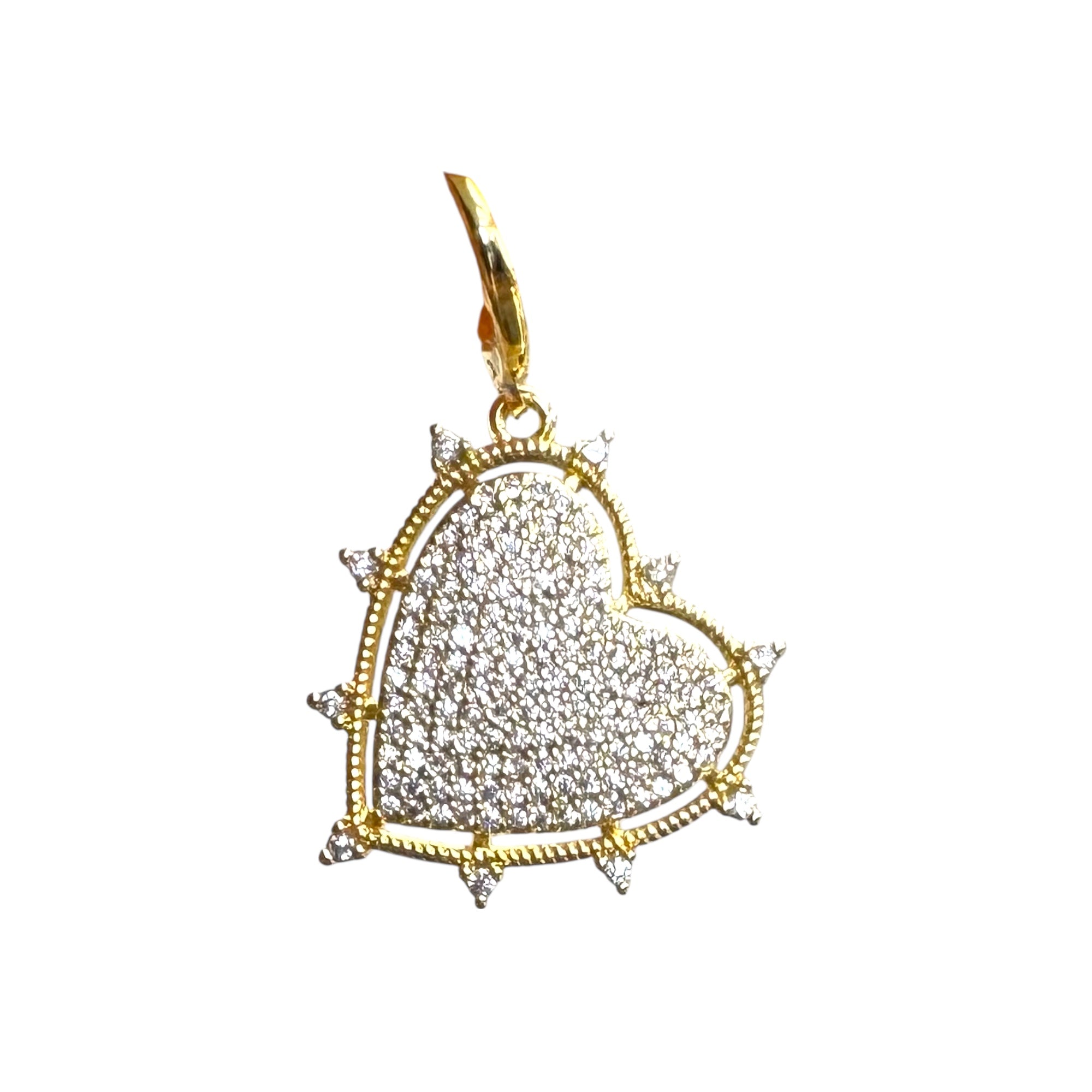 Edgy Heart Scarf Charm